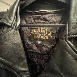 Vintage Alaska Leather biker jacket